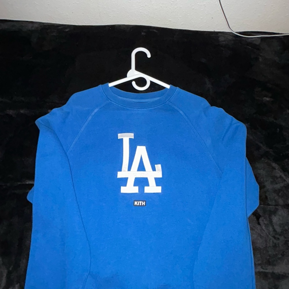 Kith Royal Blue Sweatshirt with White LA Logo